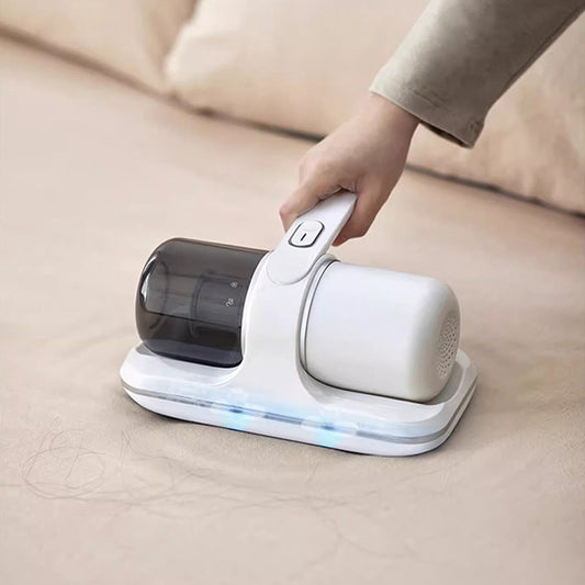 Portable Vacuum Powerful Bed Vacuum Cleaner Rechargeable Portable Vacuum For Pet Hair Carpets Floors Blue Household Cleaning Supplies